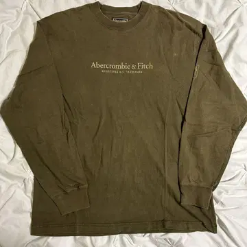 Abercrombie&Fitch 긴팔 티셔츠 카키