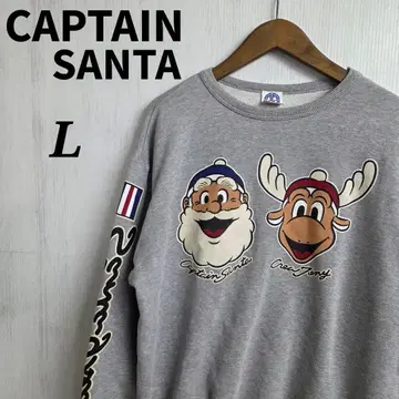 CAPTAIN SANTA 맨투맨 L 산타 로고