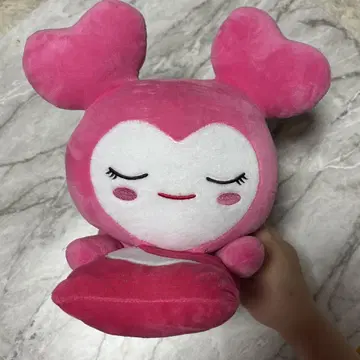 하트 모양 핑크 봉제 인형