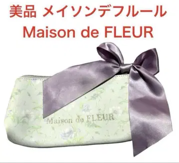 새상품급 Maison de FLEUR 메이슨데플뢰르 리본 파우치 케이스