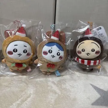 진저맨 마스코트 치이카와 (먼작귀) 하치와레 토끼 3체 미개봉 새상품