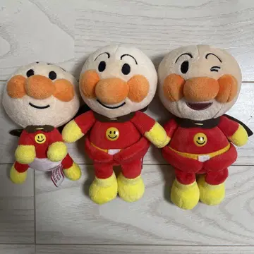 프리티 콩 아기 호빵맨 봉제 인형 세트