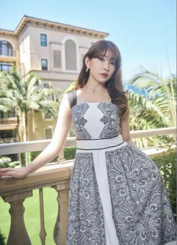 herlipto Marbella Panel Printed Dress S