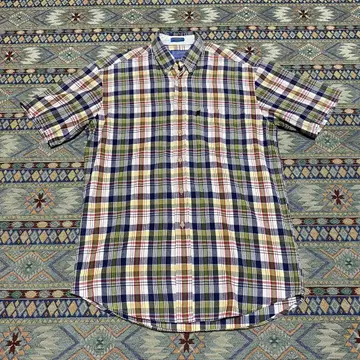 PENDLETON 펜들턴 90s 버튼 다운 반팔 체크 셔츠
