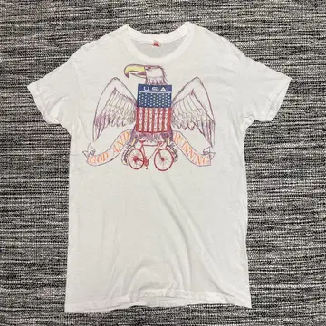 Hanes 80s 싱글 스티치 핸드 페인트 T셔츠 XL