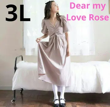 Dear my Love Rose 디어마이러브 로즈 벌룬 소매 원피스