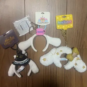 산리오 시나모롤 시나몬 미니 머리띠 참 3종 세트
