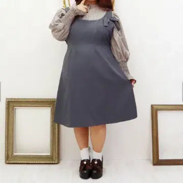 타베루노스키 변덕쟁이 오리본짱의 점퍼 원피스 (3L~5L 상당)
