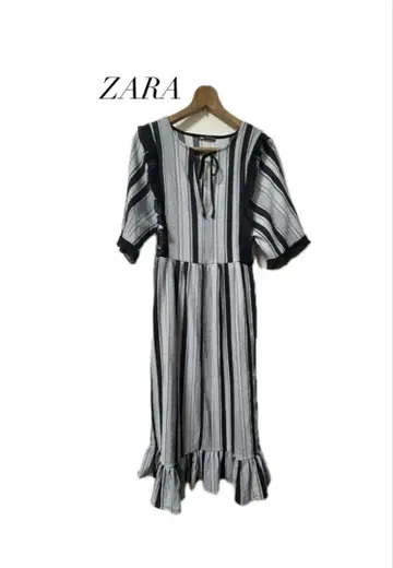ZARA 자라 스트라이프 반팔 셔츠 원피스