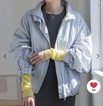 LOWRYS FARM 볼륨 숏 몬스터 코트 블루