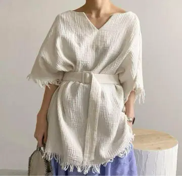 AMERI GAUZE WRINKLES TOP