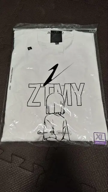 화이트 니라짱 셔츠 미사용 새상품 ZTMY XL