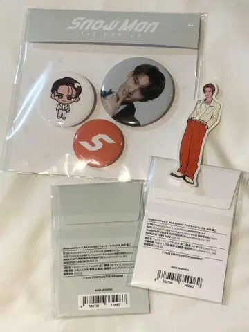 Snow Man 1st POP-UP 오리지널 굿즈 스노우맨 무카이 코지