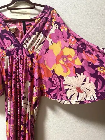 70s Maxi Dress 꽃무늬 롱 원피스