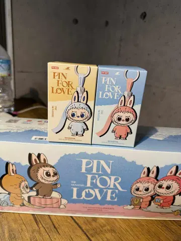 정품 미개봉 Labubu Pin For Love A-M N-Z 2상자