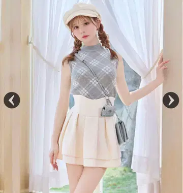 미셸 마카롱 슬림 레그 스커트 XS 아이보리 슬림 레그가 되는 스커트