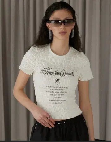 PRANK PROJECT Shirring Logo Tops