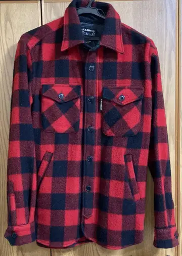 할리우드 런치마켓 울 리치 체크 자켓