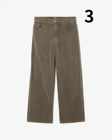 PIGMENT DYED FINX CORDUROY WIDE 5P PANTS