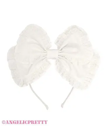 Angelic Pretty cute 프릴 리본 머리띠