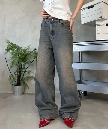 sedacle 오버다이 데님 팬츠