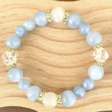 셀레스타이트 (천청석) 핑크 블루문스톤 수정 15.5cm