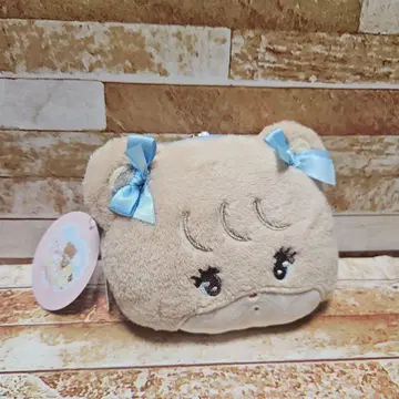 mikko 팝업 스토어 봉제 인형 포함 패스 케이스 라떼