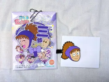 닌타마 하치야 사부로 데코 부채 키체인 앞머리 클립 세트