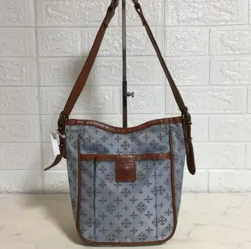 no38168 russet 러셋 가죽 나일론 숄더 백