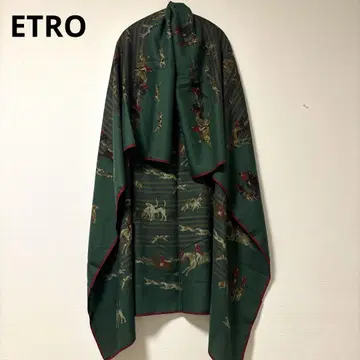새상품급 ETRO 대형 스톨 울 실크 말 개 이탈리아제