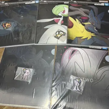 포켓몬 제일복권 렌티큘러 클리어 파일 & 스티커 5종류