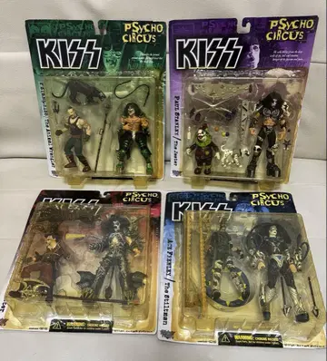 KISS 사이코 서커스 액션 피규어 4체 세트 PSYCHO CIRCUS