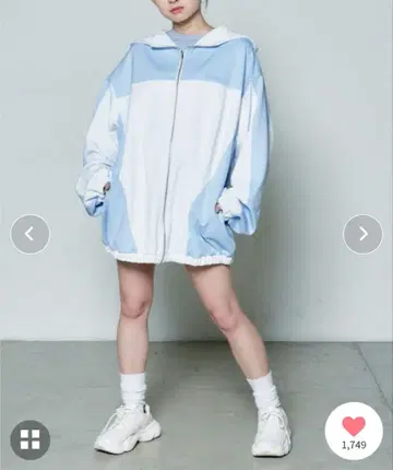 whinny 헐렁한 카리스마 니트 후드티 천사계 패션 서브컬처 지뢰