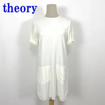 띠어리 세오리 반팔 원피스 화이트 레이온 2 C2594