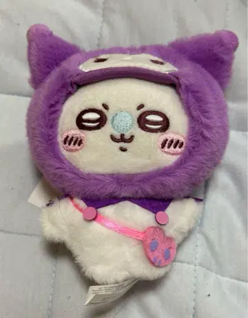 산리오 콜라보 치이카와 (먼작귀) 봉제 인형 마스코트 쿠로미 모몽가