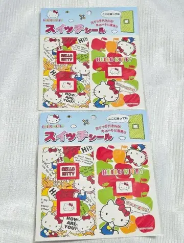 새상품 HELLO KITTY 헬로키티 스위치 씰 2개입 x 2세트