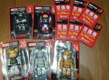 MARVEL BE@RBRICK 5개 세트 + 교환권
