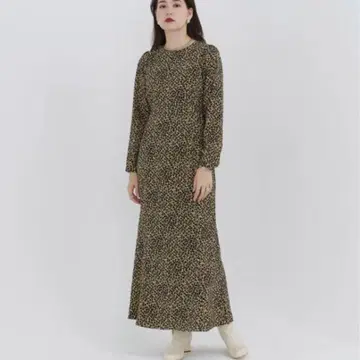 택 포함 새상품 TINA: JOJUN 원피스 긴팔 꽃무늬
