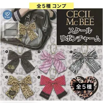 CECILMcBEE 스쿨 리본 참 전 5종 컴프 키링