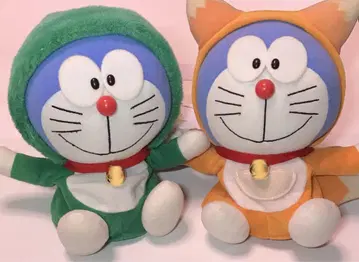 레어 홋카이도 지역 한정 도라에몽 퍼펫 봉제 인형 여우 마리모