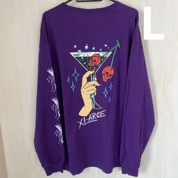 엑스라지 XLARGE 해골 칵테일 긴팔 티셔츠