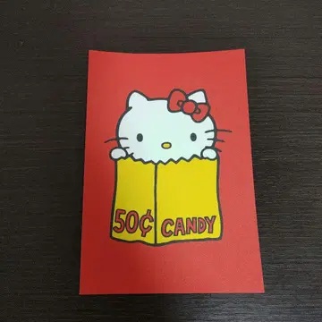 [ 한정 상품 ] 헬로키티 전시회 50주년 한정판 엽서 ( 키티 )