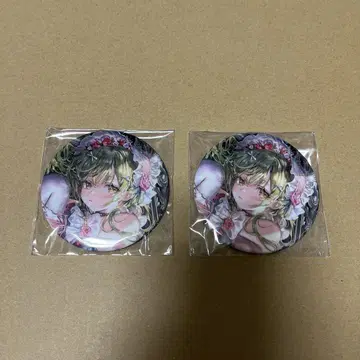 모모코 선생님 76mm 캔뱃지 거울 2개 엔짱 사시미 고양이 상점