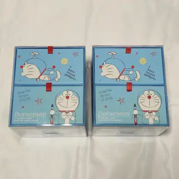 도라에몽 2단 가슴 수납 박스 2개 세트