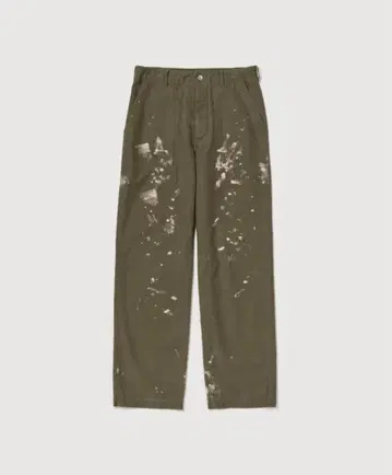 AURALEE Washed Bleached Baker pants