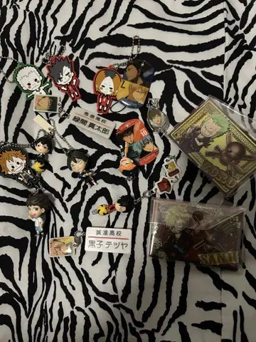 하이큐 키, 쿠로코의 농구, ONE PIECE 키링 세트 묶음 판매