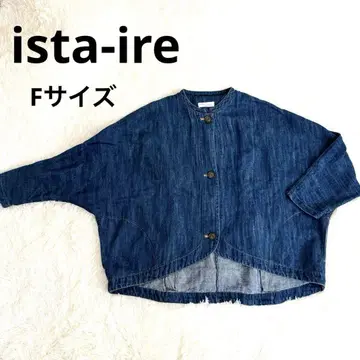 ista-ire /  면린넨 데님 돌먼 자켓