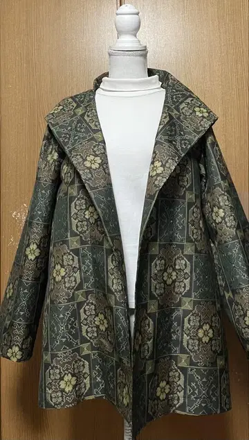 기모노 리메이크 오시마 후드 부착 자켓 L~LL 사이즈