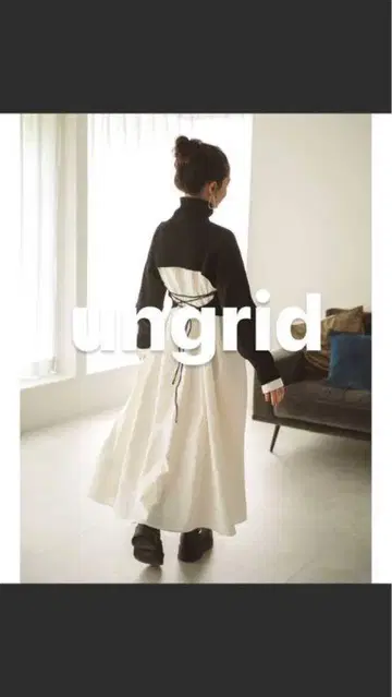 ungrid 백리본 니트 세트 원피스 size 프리