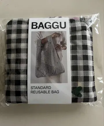 BAGGU 깅엄 하트 스탠다드